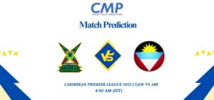 Caribbean Premier League 2025 Match 26 GAW vs ABF Prediction Who Will Win Today