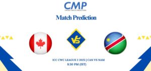 ICC CWC LEAGUE 2 2025 Match 83 CAN vs NAM Prediction Who Will Win Today