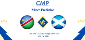 ICC CWC League 2 2025 Match 84 NAM vs SCO Prediction Who Will Win Today