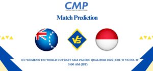 ICC Women's T20 World Cup East Asia Pacific Qualifier 2025 Match 9 COI-W vs INA-W Prediction Who Will Win Today
