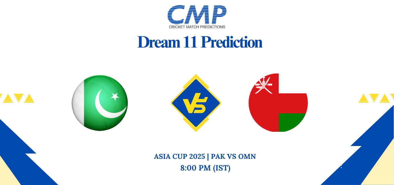 PAK vs OMN Dream11 Prediction Today Match Asia Cup 2025 Match 4 Fantasy Tips